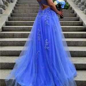 Periwinkle prom dress